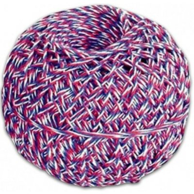 Motouz bavlněný trikolóra 40g, 72 x 9 tex, 1,25 mm, klubko – Hledejceny.cz