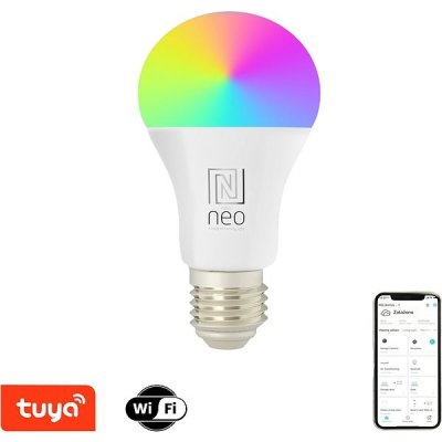 Immax NEO LITE Smart žárovka LED E27 9W RGB+CCT barevná a bílá, stmívatelná, WiFi – Zboží Mobilmania