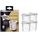 Tommee Tippee Sada nádobek pro uchovávání mlékae 4ks Transparentní – Zboží Dáma