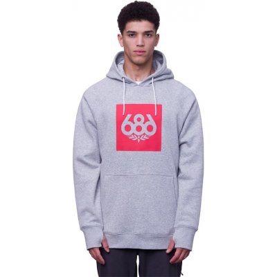 686 mikina Mens Knockout Pullover Hoody Heather Grey HT