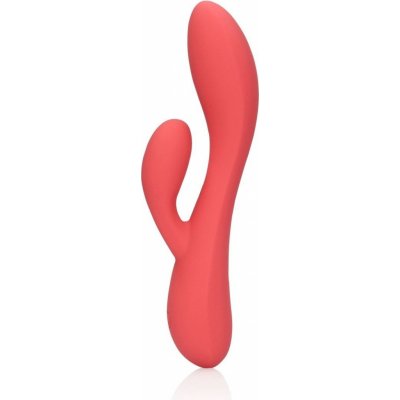 Shots Loveline Smooth Ultra Soft Silicone Rabbit silikonový na bod G a klitoris 19,2 x 3,6 cm