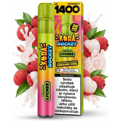 Kurwa Rocket Lychee 20 mg 1400 potahů – Sleviste.cz
