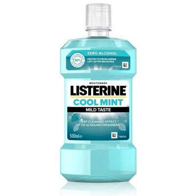 Listerine Cool Mint bez alcohol ústní voda, 500ml – Zboží Mobilmania