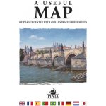 A USEFUL MAP - Praktická mapa centra Prahy s 69 ilustracemi historických památek stříbrná - Daniel Pinta – Hledejceny.cz