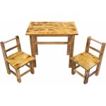 Bestent Dětský dřevěný stolek + 2 židle – Sleviste.cz