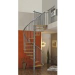 Minka STAIRS Kombinované točité schodiště Spiral Effect buk/šedá pr. 160 cm – Zboží Mobilmania
