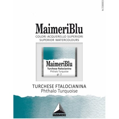 Maimeri Blu Akvarelová barva Phthalocyanine Turquoise 431 1,5 ml 1 ks – Sleviste.cz