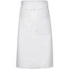 Zástěra Link Kitchen Wear Kuchařská zástěra s kapsou X970T White 100 x 70 cm