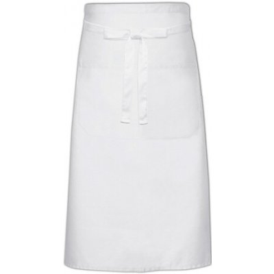 Link Kitchen Wear Kuchařská zástěra s kapsou X970T White 100x70cm – Hledejceny.cz