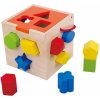 Dřevěná hračka Tooky Toy vkládačka kostek poznávání tvarů