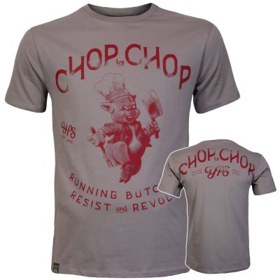 Yakuza Premium Selection pánské tričko YPS 4004 Chop by Chop Running Butcher light rose – Zboží Dáma