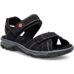 RIEKER DÁMSKÉ SANDÁLY 68851 02 ČERNÁ – Zboží Dáma