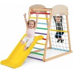 Costway Montessori interiérové hřiště se skluzavkou - vícebarevné – Sleviste.cz