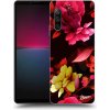 Pouzdro a kryt na mobilní telefon Sony Pouzdro Picasee silikonové Sony Xperia 10 IV 5G - Dark Peonny čiré