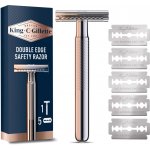 Gillette King Double Edge + 4 ks hlavic – Zbozi.Blesk.cz