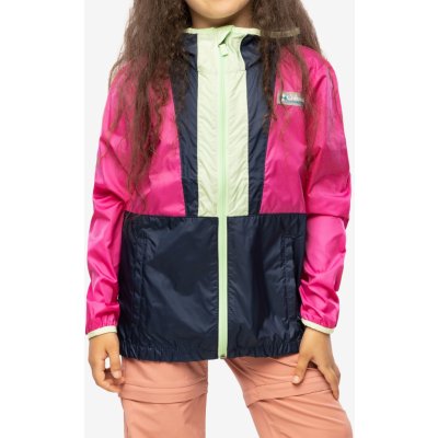Columbia Back Bowl Hooded Windbreaker pink ice/nocturnal/key west – Sleviste.cz