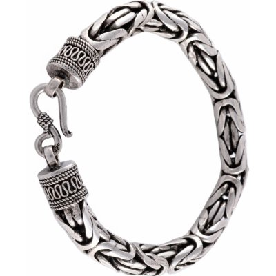 Vorlové Šperky stříbrný náramek královská vazba B160