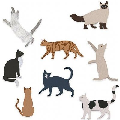DP Craft vyřezávací šablona Kočky 8 ks – Sleviste.cz