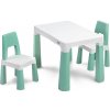 Dětský stoleček s židličkou Toyz Dětský stůl Monti + 2 židle zelený