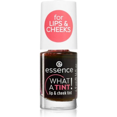 Essence WHAT A TINT! tekutá tvářenka a lesk na rty 4,9 ml – Zbozi.Blesk.cz