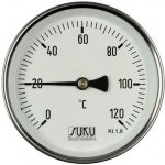 SUKU Teploměr 01 D 80 L 100 0 +120°C + jímka 1/2" mosaz – Sleviste.cz