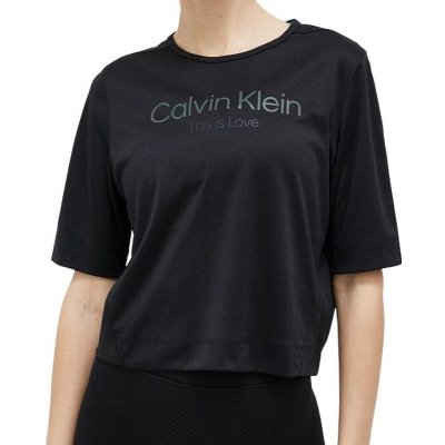 Calvin Klein WO SS T-shirt Boxy black beauty – Zboží Mobilmania