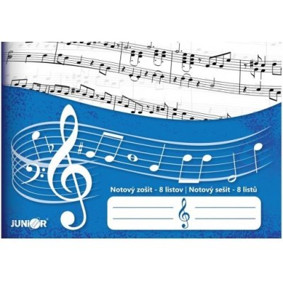 JUNIOR PAPÍR Notový sešit A5 – Sleviste.cz