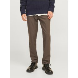 Jack & Jones Tmavě hnědé pánské chino kalhoty Marco