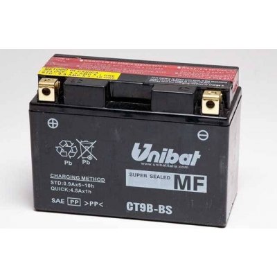 Motobaterie Unibat 12V, CT9B-BS, 8Ah, 115A, bezúdržbová MF AGM 150x70x105 YAMAHA YZF 600 R6 rok 01-05 – Zboží Mobilmania