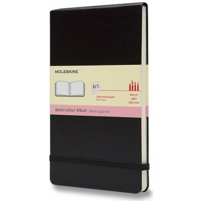 Moleskine Skicář Watercolour Album tvrdé desky L černý A5 – Hledejceny.cz