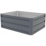 Rojaplast Vyvýšený záhon GB-B 80 x 60 x 30 cm plechový šedý – Hledejceny.cz