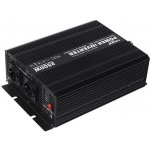 Carspa CAR2.5KU-24 24V/230V + USB 2500W, modifikovaná sinus – Zboží Mobilmania