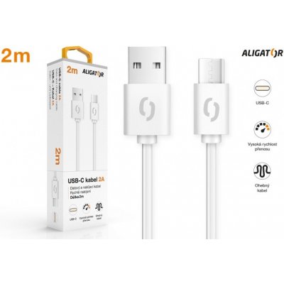 Aligator DAKA012 datový USB-C, 2A, 2m – Zbozi.Blesk.cz