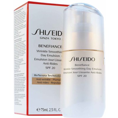 Shiseido Benefiance Wrinkle Smoothing Day Emulsion SPF 20 75 ml – Zboží Mobilmania