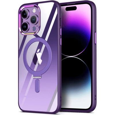 Pouzdro SES Plastové MagSafe se stojánkem Apple iPhone 12 Pro Max - fialové – Zboží Mobilmania