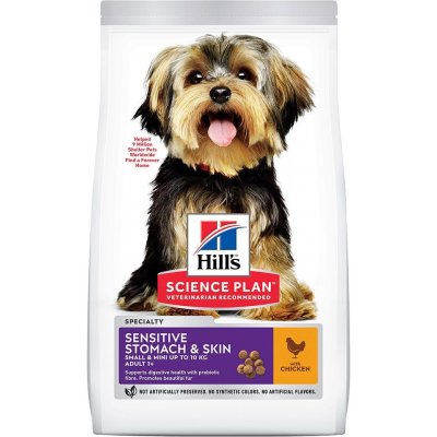 Hill’s Science Plan Adult 1+ Sensitive Stomach & Skin Small & Mini Chicken 2 x 6 kg