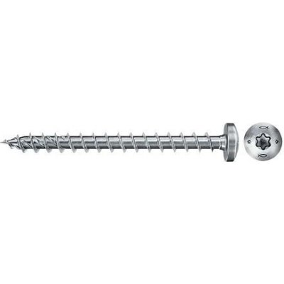 FISCHER vrut FPF II PTF 5,0*40mm, půlkulatá hlava, celozávit, pro dřevostavby, TRX20, 670438 – Hledejceny.cz