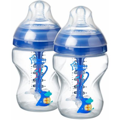 Tommee Tippee kojenecká láhev Advanced Anti Colic s obrázkem 2ks modrá 260ml – Zboží Mobilmania