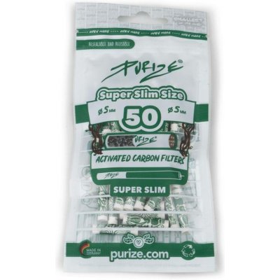 Purize Super Slim uhlíkové filtry 5 mm 50 ks white – Hledejceny.cz
