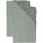 LIVARNO home Sada žerzejových napínacích prostěradel 90-květiny/zelená 2dílná 100x200 – Zboží Dáma