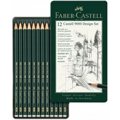 Faber-Castell 9000 Design Set 12 ks – Zboží Živě