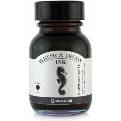 Octopus Fluids Write & Draw voděodolný inkoust 478 brown seahorse 10 ml – Zboží Dáma