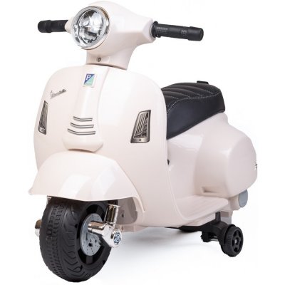Baby Mix Vespa dětská elektrická motorka bílá – Zboží Mobilmania