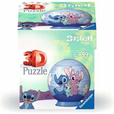 RAVENSBURGER 3D Puzzleball Disney: Stich & Angel 54 ks – Sleviste.cz
