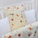 Stanex Dětské ložní povlečení krepové Zvířátka žlutá 135 x 90 cm 40 x 60 cm – Hledejceny.cz