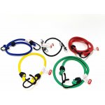 ACI Gumicuk s 2 jednoduchými háky, různé délky 2 × 25 cm, 45 cm, 60 cm, 80 cm, 100 cm, sada 6 ks – Sleviste.cz