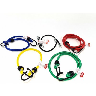 ACI Gumicuk s 2 jednoduchými háky, různé délky 2 × 25 cm, 45 cm, 60 cm, 80 cm, 100 cm, sada 6 ks – Sleviste.cz