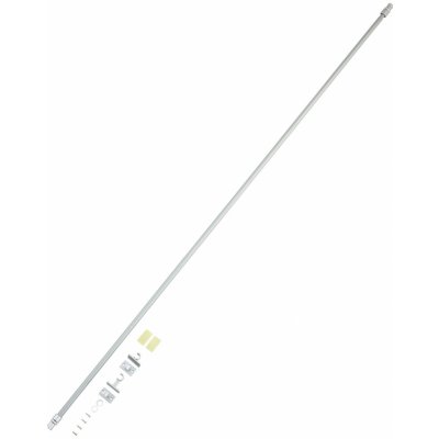 Gardinia Kavárenská tyčka California, stříbrná matná, pr. 12 mm, 135 - 225 cm – Hledejceny.cz