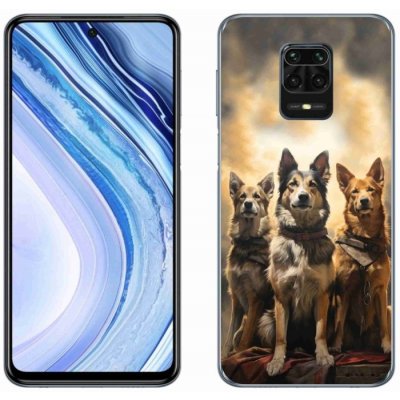 mmCase Gelové Xiaomi Redmi Note 9 Pro - tři psi – Zboží Živě