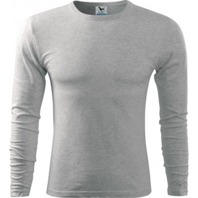 Pánské tričko s dlouhým rukávem FIT-T LONG SLEEVE 119 Světlý melír – Zboží Mobilmania